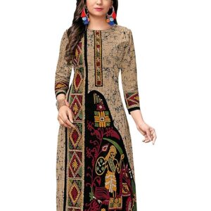 evi Prints Women's Cotton Printed Straight Stitched Kurta | Jaipuri Kurtis for Women